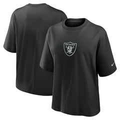 Las Vegas Raiders Women's Boxy T-Shirt - Black T-shirts