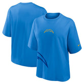 Los Angeles Chargers Women's Boxy T-Shirt - Powder Blue T-shirts