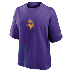 Minnesota Vikings Women's Boxy T-Shirt - Purple T-shirts