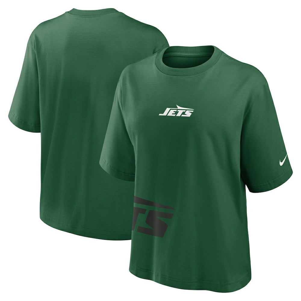 New York Jets Women's Boxy T-Shirt - Green T-shirts