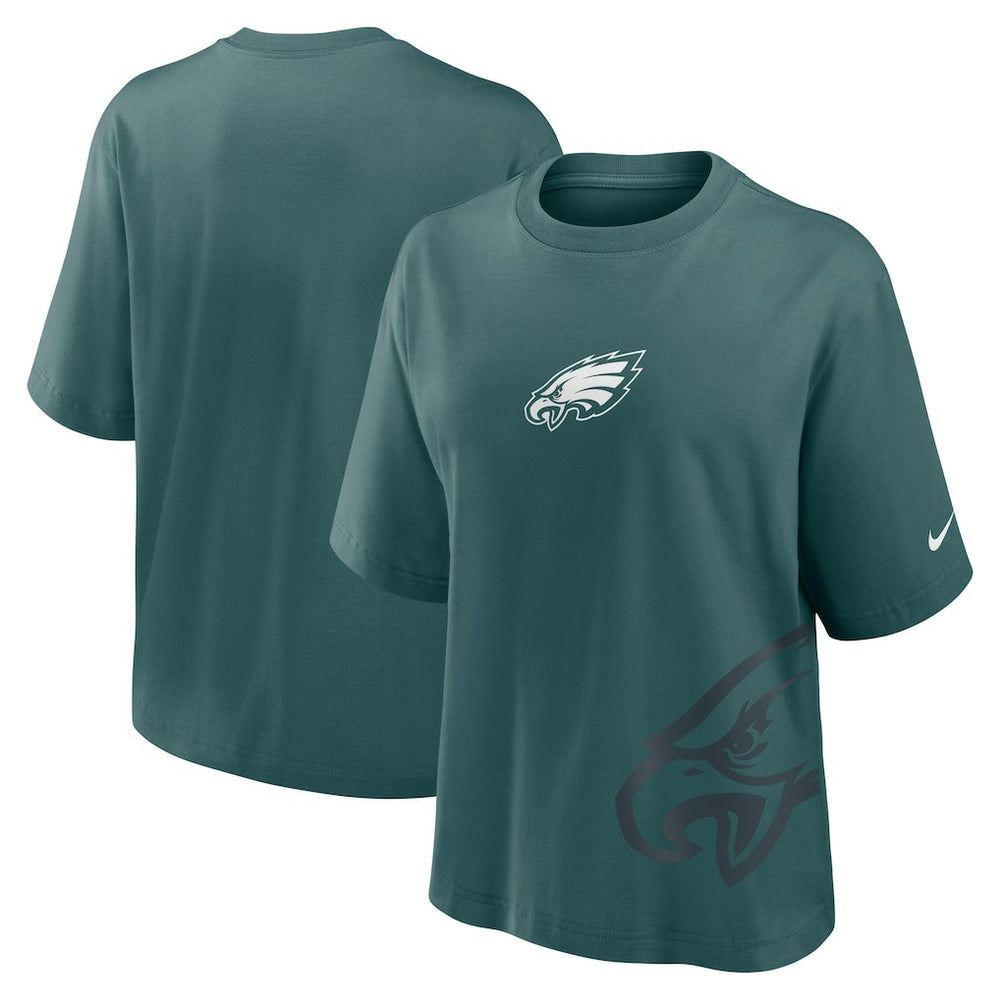 Philadelphia Eagles Women's Boxy T-Shirt - Midnight Green T-shirts