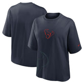 Houston Texans Women's Boxy T-Shirt - Navy T-shirts