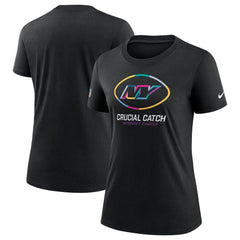 New York Jets Women's 2024 NFL Crucial Catch Tri-Blend T-Shirt - Black T-shirts