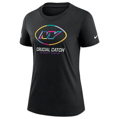 New York Jets Women's 2024 NFL Crucial Catch Tri-Blend T-Shirt - Black T-shirts