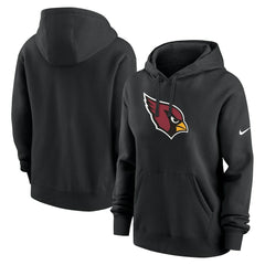 Arizona Cardinals Women's Club Fleece Hoodie - Black Hoodies