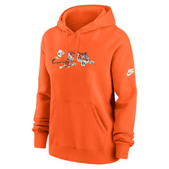 Cincinnati Bengals Women's Club Fleece Hoodie - Orange Hoodies
