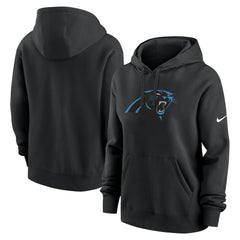 Carolina Panthers Women's Club Fleece Hoodie - Black Hoodies