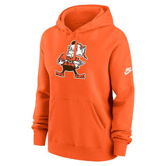 Cleveland Browns Women's Club Fleece Hoodie - Orange Hoodies