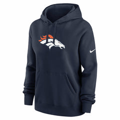 Denver Broncos Women's Club Fleece Hoodie - Navy Hoodies