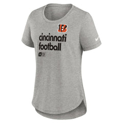 Cincinnati Bengals Women's Team Shout-Out Tri-Blend T-Shirt - Heather Gray T-shirts