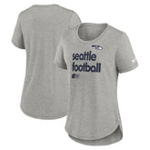 Seattle Seahawks Women's Team Shout-Out Tri-Blend T-Shirt - Heather Gray T-shirts