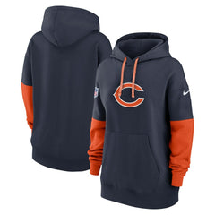 Chicago Bears Women's Sideline Essential Hoodie - Navy Hoodies