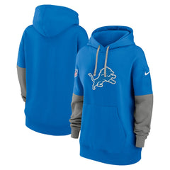 Detroit Lions Women's Sideline Essential Hoodie - Blue Hoodies