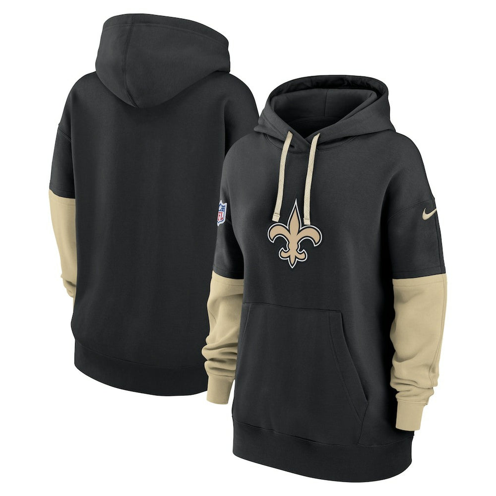New Orleans Saints Women's Sideline Essential Hoodie - Black Hoodies