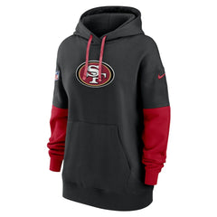 San Francisco 49ers Women's Sideline Essential Hoodie - Black Hoodies