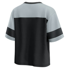 Las Vegas Raiders Women's Homeschool Jersey Poly V-Neck
Fashion Top - Black/Silver Jerseys