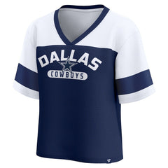 Dallas Cowboys Women's Homeschool Jersey Poly V-Neck
Fashion Top - Navy/White Jerseys