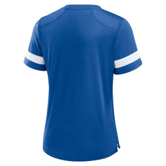 Indianapolis Colts Women's Play Script Lace-Up T-Shirt - Royal T-shirts