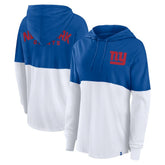 New York Giants Women's Backup Option Long Sleeve Hoodie T-Shirt - Royal/White Hoodies
