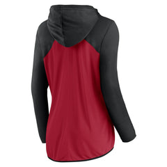 Atlanta Falcons Women's Script Full-Zip Hoodie - Red/Black Hoodies
