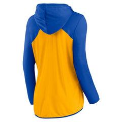 Los Angeles Rams Women's Script Full-Zip Hoodie - Gold/Royal Hoodies