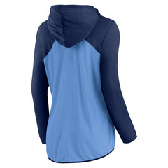 Tennessee Titans Women's Script Full-Zip Hoodie - Light Blue/Navy Hoodies