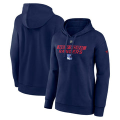 New York Rangers Fanatics Women's Authentic Pro Core Primary Fleece Pullover Hoodie - Navy | US 200864349