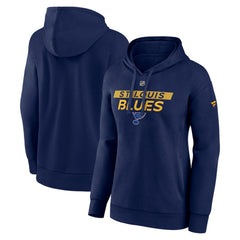 St. Louis Blues Fanatics Women's Authentic Pro Core Primary Fleece Pullover Hoodie - Navy | US 200864389