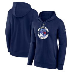 New York Rangers Fanatics Women's Authentic Pro Core Secondary Fleece Pullover Hoodie - Navy | US 200864816