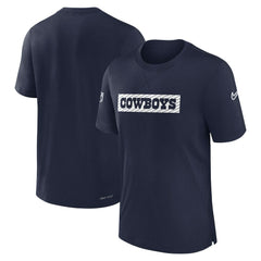 Dallas Cowboys 2024/25 Sideline Player Tri-Blend Performance T-Shirt - Navy T-shirts