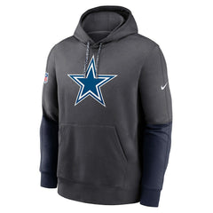 Dallas Cowboys 2024 Sideline Club Pullover Hoodie - Charcoal Hoodies