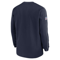 Dallas Cowboys 2024 Sideline Coach Vintage Pullover Sweatshirt - Navy Pullover