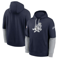 Dallas Cowboys Sideline Club Pullover Hoodie - Navy Hoodies