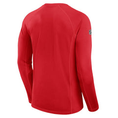 Calgary Flames Fanatics Authentic Pro Rink Tech Long Sleeve T-Shirt - Red | US 200869629