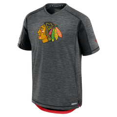 Chicago Blackhawks Fanatics Authentic Pro Rink Tech T-Shirt - Black | US 200869682