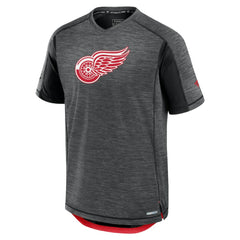 Detroit Red Wings Fanatics Authentic Pro Rink Tech T-Shirt - Black | US 200869691
