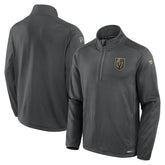 Vegas Golden Knights Fanatics Authentic Pro Rink Quarter-Zip Jacket - Gray | US 200869942