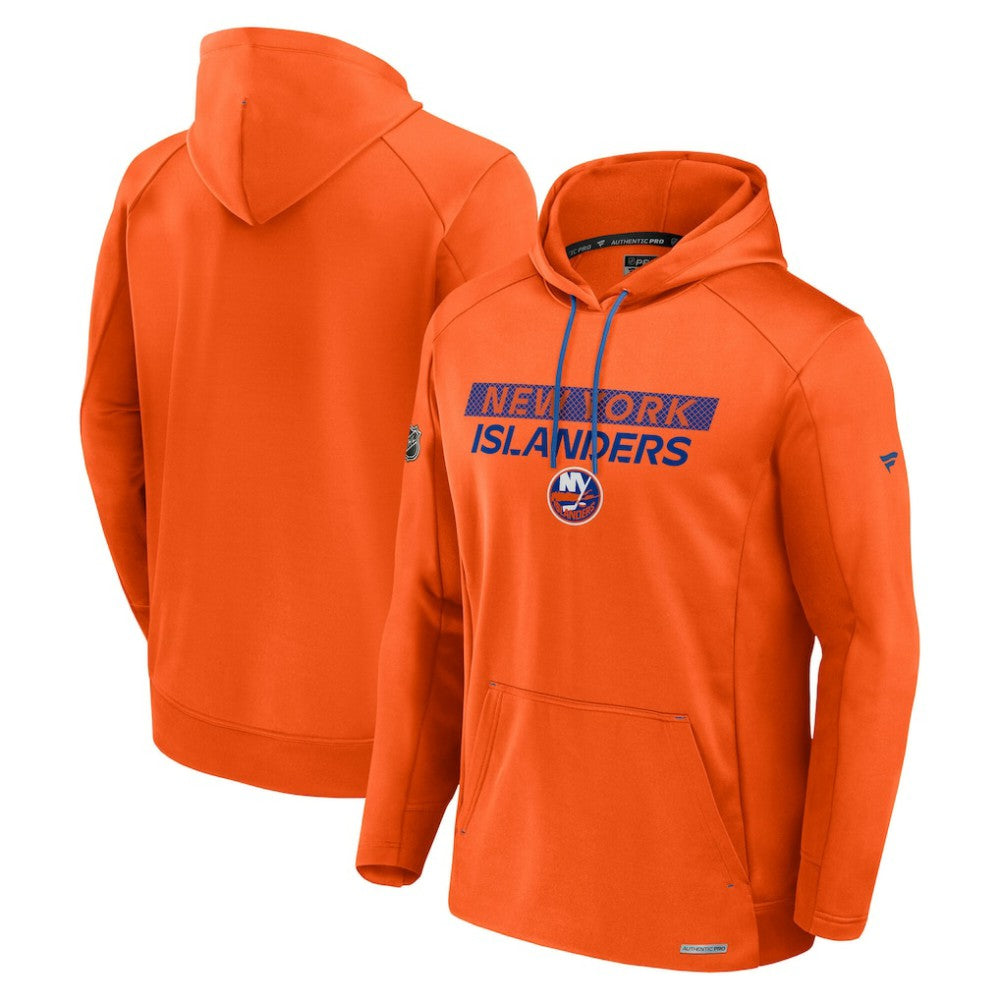 New York Islanders Fanatics Authentic Pro Rink Fleece Pullover Hoodie - Orange | US 200870218