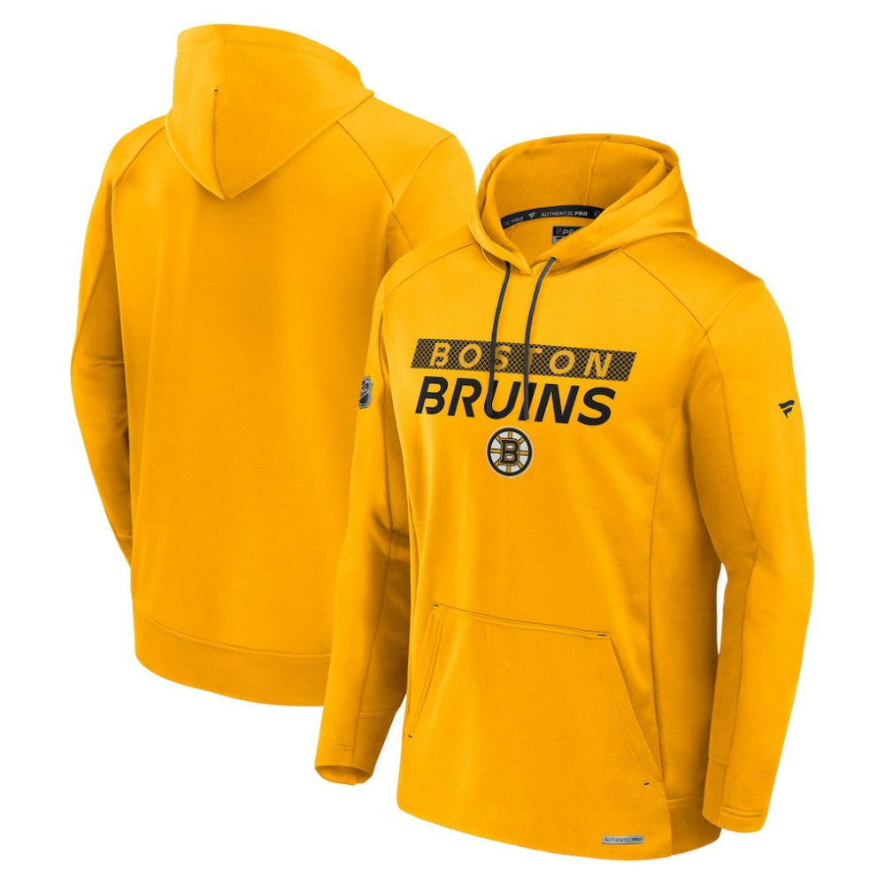 Boston Bruins Fanatics Authentic Pro Rink Fleece Pullover Hoodie - Gold | US 200870273