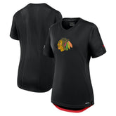 Chicago Blackhawks Fanatics Women's Authentic Pro Rink T-Shirt - Black | US 200870380