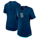 Seattle Kraken Fanatics Women's Authentic Pro Rink T-Shirt - Deep Sea Blue | US 200870385