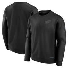 Detroit Red Wings Fanatics Authentic Pro Road Fleece Pullover Sweatshirt - Black | US 200871167
