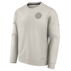 Edmonton Oilers Fanatics Authentic Pro Road Fleece Pullover Sweatshirt - Cream | US 200871188
