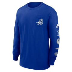 Dallas Cowboys Rewind Heavy Max90 Pocket Long Sleeve T-Shirt - Royal T-shirts