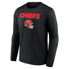 Travis Kelce Kansas City Chiefs Team Wordmark Player Name & Number Long Sleeve T-Shirt - Black T-shirts