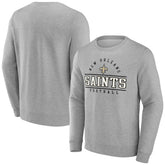 New Orleans Saints Extreme Tackle Sweatshirt - Heather Gray Sweatshirts