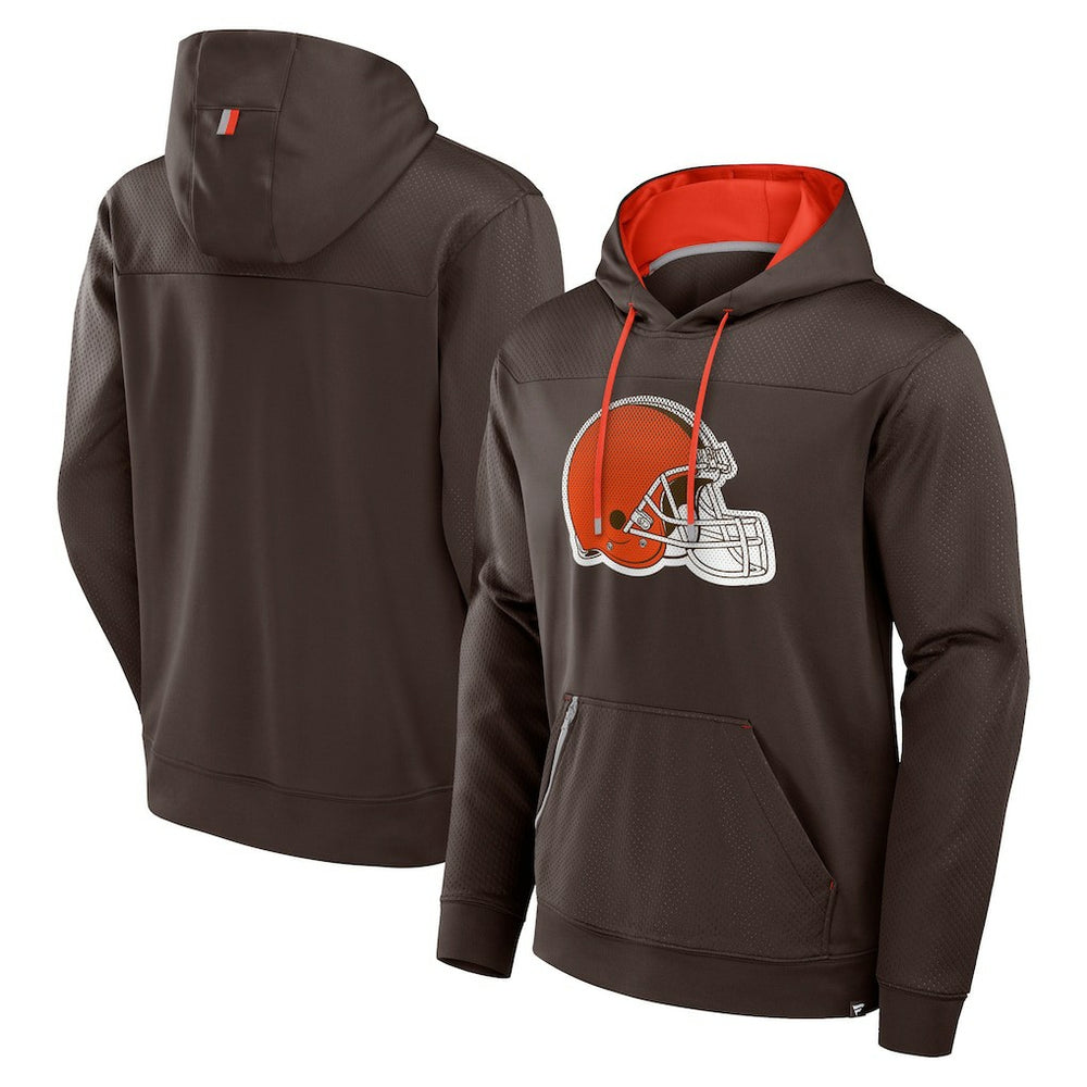 Cleveland Browns Defender Pullover Hoodie - Brown Hoodies