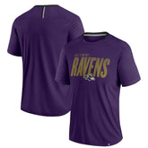 Baltimore Ravens Defender Fade Slant T-Shirt - Purple T-shirts