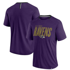 Baltimore Ravens Defender Fade Slant T-Shirt - Purple T-shirts