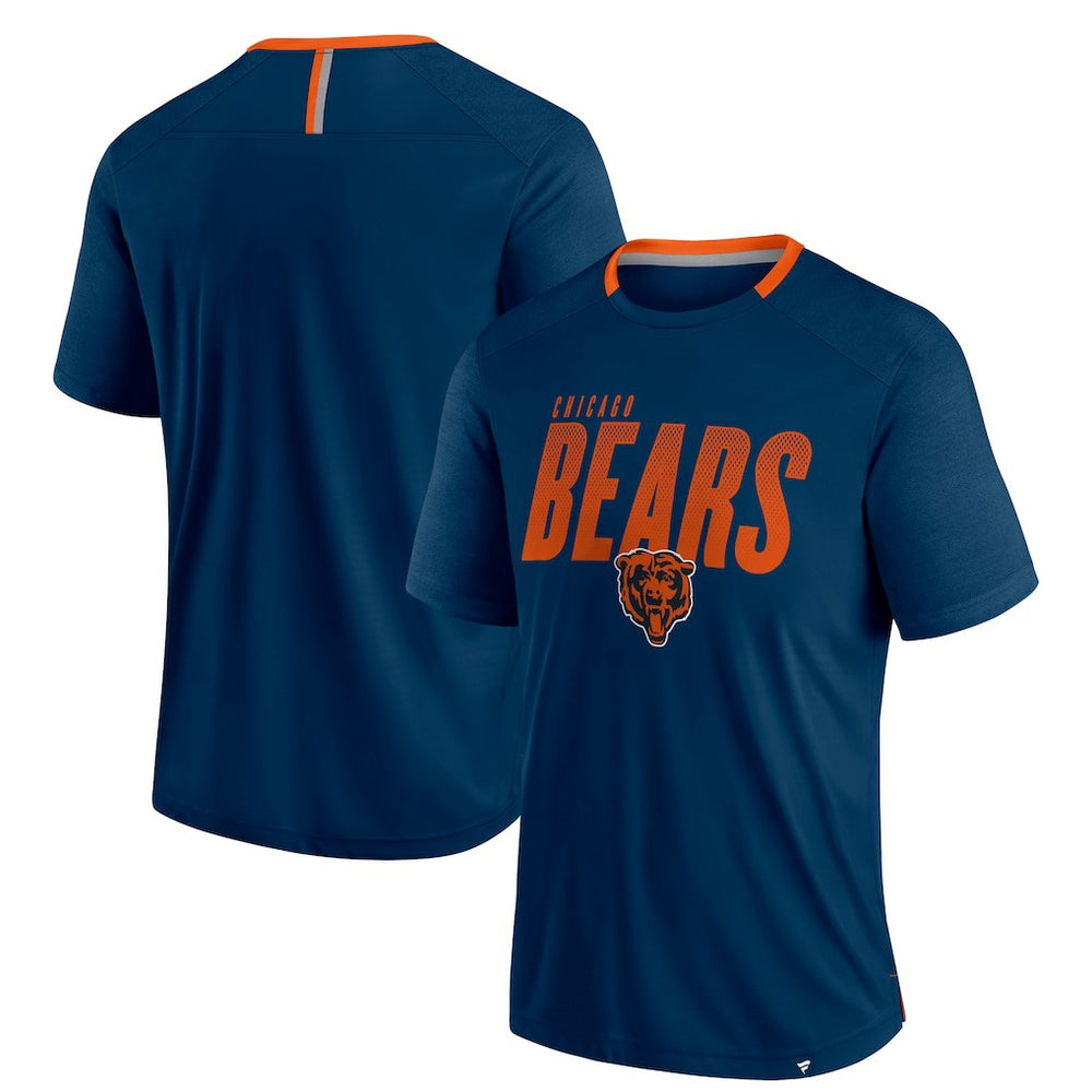 Chicago Bears Defender Fade Slant T-Shirt - Navy T-shirts